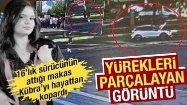 16 yaşındaki sürücü, 17 yaşındaki Kübra’ya böyle çarpmış! Kan donduran kaza