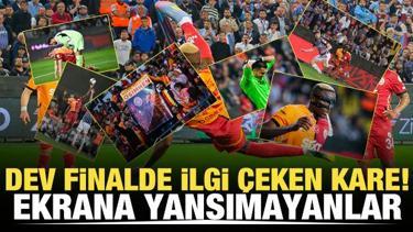Dev finalde ilgi çeken kare! Ekrana yansımayanlar