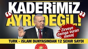 Başkan Erdoğan tek tek 12 şehir saydı: Kaderimiz aynı