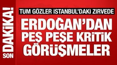 Cumhurbaşkanı Erdoğan'dan peş peşe kritik görüşmeler
