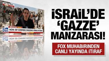 Fox'tan İsrail'deki enkazdan canlı yayın: Eşi benzeri görülmemiş an!