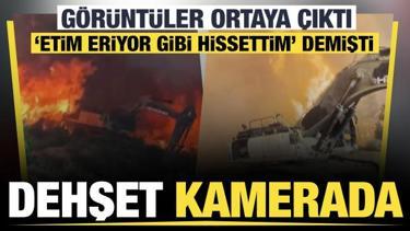Alevlerin arasından koşarak kaçan operatör: 'Etim eriyor gibi yandığımı hissediyordum’