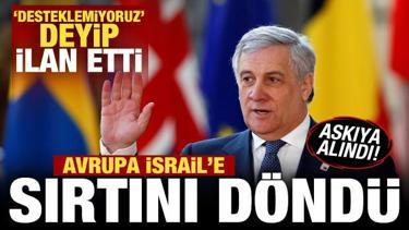 Avrupa'dan İsrail'e kötü haber! 'Desteklemiyoruz' deyip ilan ettiler: Askıya alındı