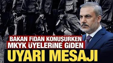 Bakan Fidan konuşurken MKYK üyelerine giden uyarı mesajı!