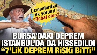 Bursa'daki deprem İstanbul'da da hissedildi! İşte uzmanlardan ilk yorumlar...