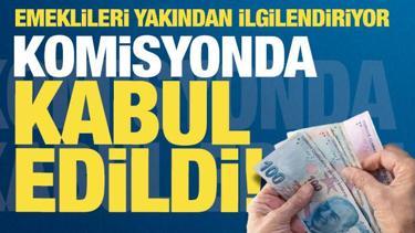 Emekli maaşıyla ilgili yeni gelişme! Komisyonda kabul edildi