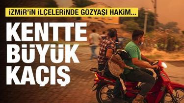 İzmir için için yandı! Vatandaşların çaresiz kaçışı görüntülendi...