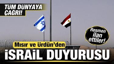 Mısır'dan son dakika İsrail duyurusu! Resmen ilan ettiler! Tüm dünyaya çağrı