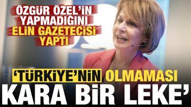 Özgür Özel'in yapmadığını elin gazetecisi yaptı: Türkiye'nin olmaması kara bir leke!