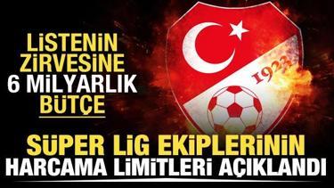 TFF, Süper Lig ekiplerinin harcama limitlerini açıkladı