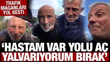 Trafik magandaları bitmiyor! Hastaneye giden ailenin önünü kesip saldırdılar