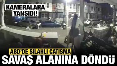 ABD'de yaşanan silahlı çatışma kameralara yansıdı: Meydan savaş alanına döndü!