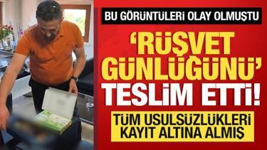 Baklava kutusundan rüşvet alan başkan yardımcısı 'rüşvet defteri'ni teslim etti!