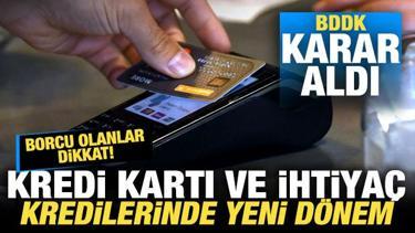 Borcu olanlar dikkat! Kredi kartı ve ihtiyaç kredilerinde yeni dönem