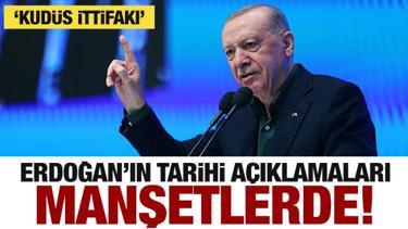 Erdoğan'ın tarihi açıklamaları manşetlerde - 13 Temmuz Gazete manşetleri