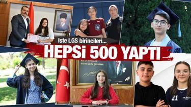 İşte LGS birincileri: Hepsi tam puan yaptı