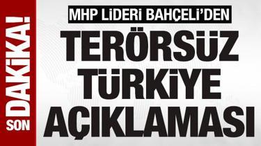 Son dakika: Terör örgütünün silah bırakmasının ardından Bahçeli'den ilk açıklama