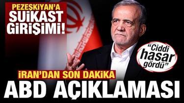 Pezeşkiyan'a suikast girişimi! İran'dan son dakika ABD açıklaması! "Ciddi hasar gördü"