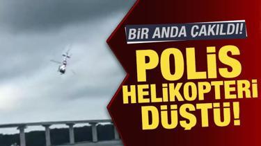 Polis helikopteri düştü! Bir anda çakıldı