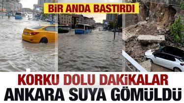 Başkentte sağanak ve fırtına hayatı olumsuz etkiledi