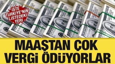 Personeli için en fazla vergi ödeyen ülkeler belli oldu! İşte Türkiye'nin sıralaması 