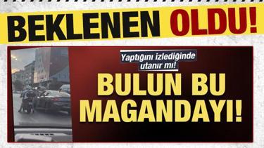 Şişli'de trafikte yumruklu saldırı! O anlar kamerada