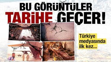 İlk kez Türk televizyonu görüntüledi... Gazze'deki yıkıma nakliye uçağından baktılar