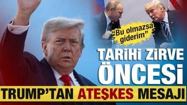 Kritik görüşme öncesi Trump'tan açıklama: 'Bugün ateşkes görmek istiyorum!'