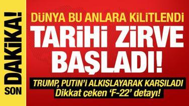 Tarihi zirve başladı! Trump ve Putin Alaska'da buluştu: Görüşme öncesi 'ateşkes' mesajı!