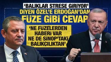 Cumhurbaşkanı Erdoğan'dan Özgür Özel'e füze testi cevabı!
