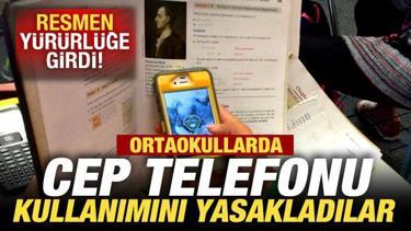 Resmen yürürlüğe girdi: Ortaokullarda cep telefonu kullanımını yasakladılar