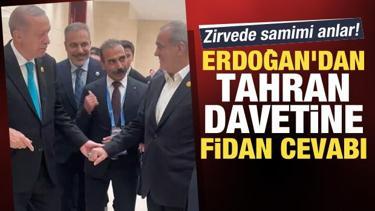 Zirvede samimi anlar! Pezeşkiyan davet etti, Erdoğan Fidan'ı işaret etti