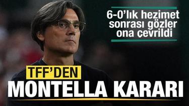 TFF'den Montella kararı! İspanya hezimeti sonrası gözler ona çevrildi