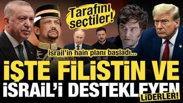 Dünya liderleri saflarını belirledi! İşte Filistin ve İsrail'i destekleyen liderler!