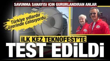 Türkiye'nin ilk milli turbofan uçak motoru TEI-TF6000 ilk kez Teknofest'te test edildi