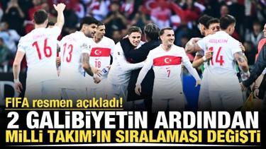 2 galibiyetin ardından FIFA açıkladı! A Milli Takım yükselişe geçti