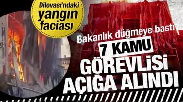 Dilovası'ndaki yangın sonrası 7 kamu görevlisi açığa alındı 