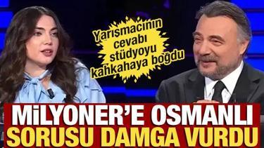 Kim Milyoner’de zorlayan soru! Yarışmacının Osmanlı cevabı stüdyoyu salladı