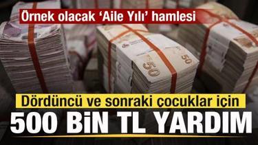 Belediyeden örnek adım! Dördüncü ve sonraki çocuklar için 500'er bin TL yardım