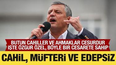 Cahil, müfteri ve edepsiz!