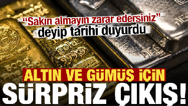 İslam Memiş 'almayın zarar edersiniz' deyip uyardı! Altın ve gümüş için kritik tarih...