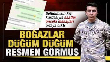 Şehit Kuyucu'nun kız kardeşiyle son mesajı yürekleri yaktı: Hayır mı, rüyanda mı gördün?