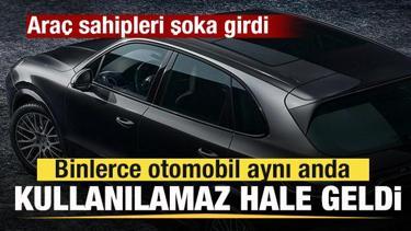 Ara&ccedil; sahipleri neye uğradığını şaşırdı Binlerce otomobil aynı anda kullanılamaz hale geldi