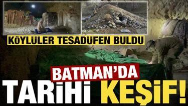 Batman'da tarihi keşif: K&ouml;yl&uuml;ler tesad&uuml;fen buldu...