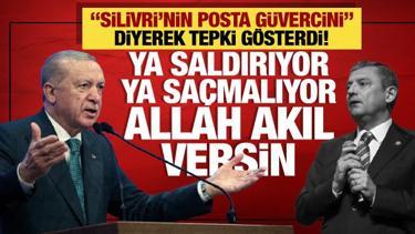 Cumhurbaşkanı Erdoğan'dan &Ouml;zg&uuml;r &Ouml;zel'e sert tepki: Ya saldırganlaşıyor ya sa&ccedil;malıyor