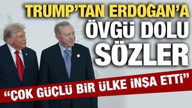Trump'tan Erdoğan'a &ouml;vg&uuml; dolu s&ouml;zler: G&uuml;&ccedil;l&uuml; bir ordu kurdu