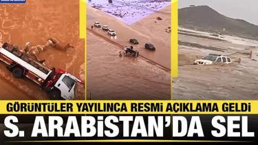 Suudi Arabistan şiddetli yağışlara teslim oldu