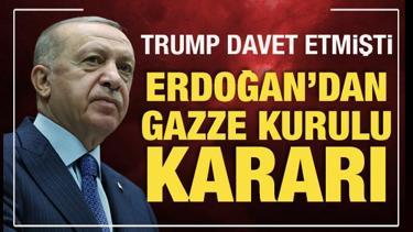 Cumhurbaşkanı Erdoğan'dan Gazze Kurulu kararı