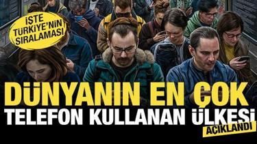 D&uuml;nyanın en &ccedil;ok telefon kullanan &uuml;lkesi belli oldu! İşte T&uuml;rkiye'nin sıralaması...