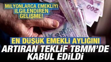 Emeklileri sevindiren gelişme: En d&uuml;ş&uuml;k emekli aylığını artıran teklif kabul edildi